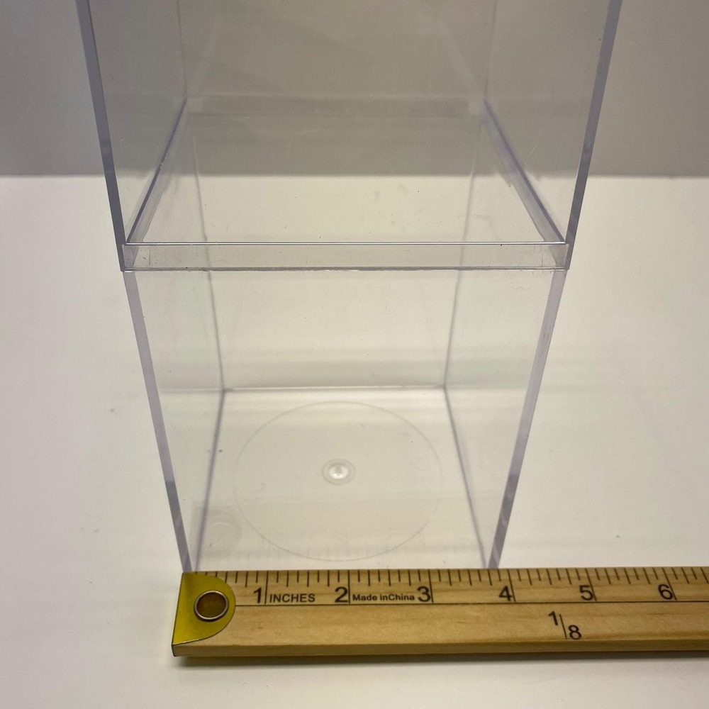 Clear Plastic Display Box Container Stackable Storage Case for Collectibles 7 in - Picture 9 of 10
